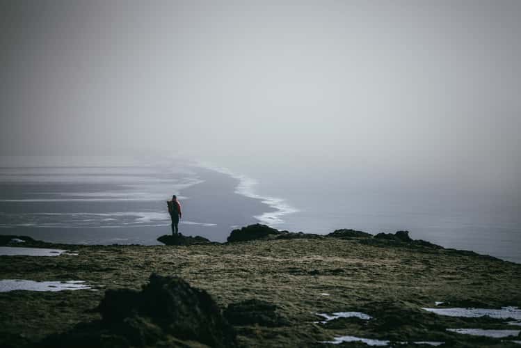 Black beaches from Reynisfjall, Vik