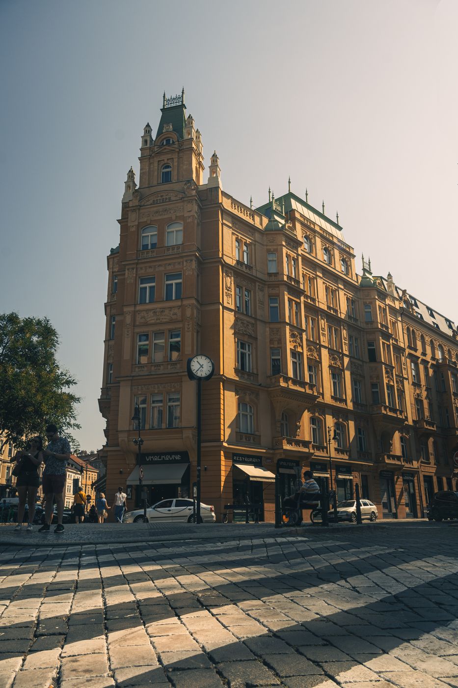 Building in Spanish Synagogue Square, Czech Republic