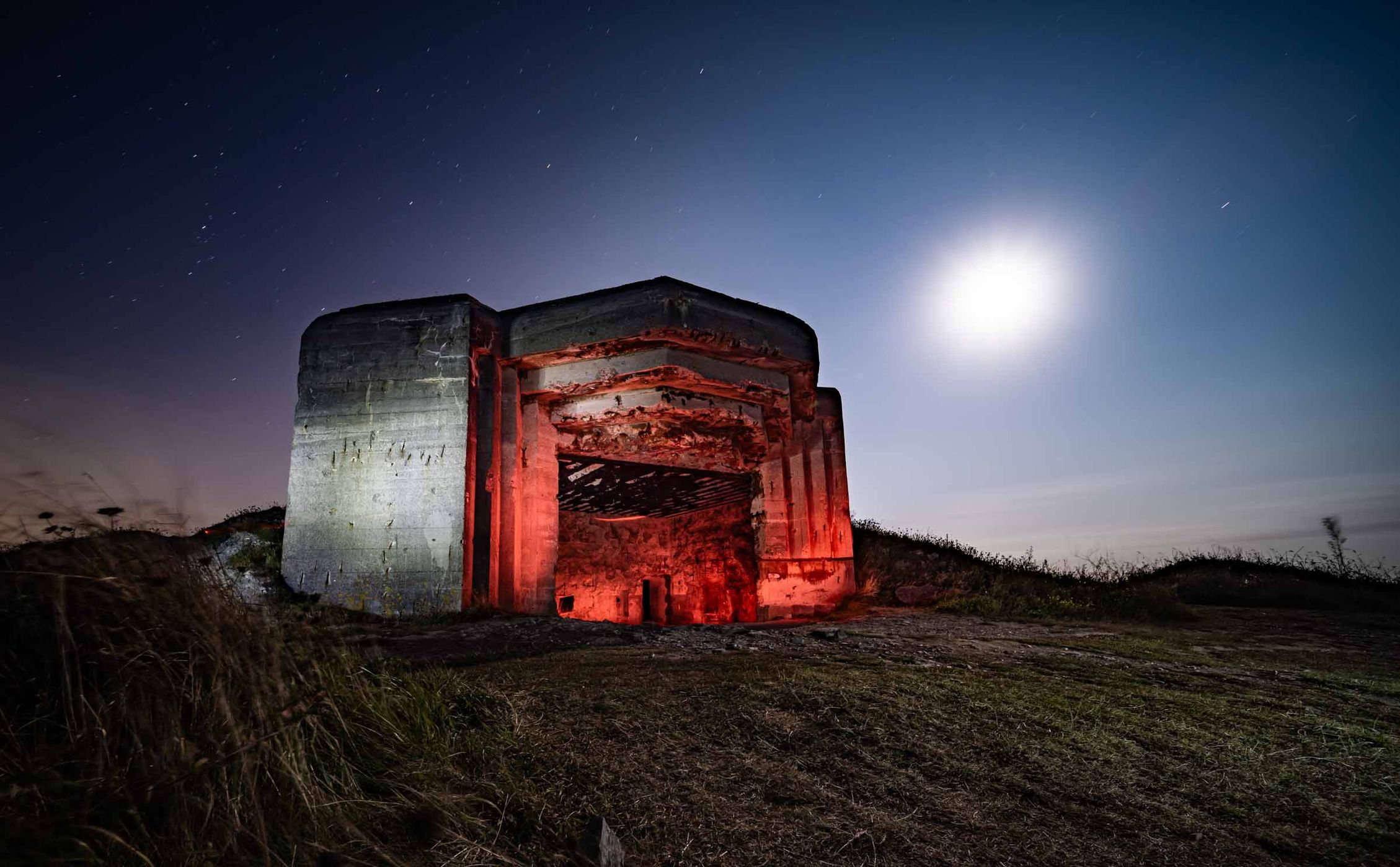 Bunker at the Atlantic Battle Memorial Museum, France