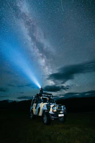 Camping in Sary-Jaz region near the Kazakstan border