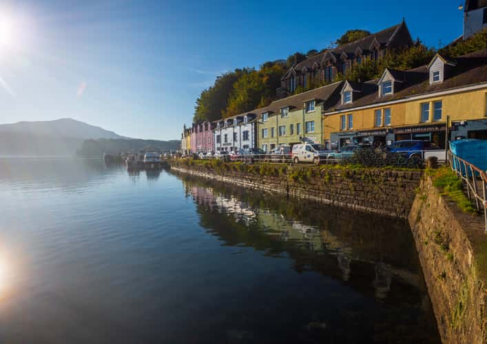 Colorful houses of Portree, Isle of Skye, Scotland
