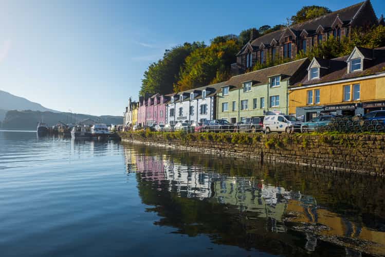 Colorful houses of Portree, Isle of Skye, Scotland