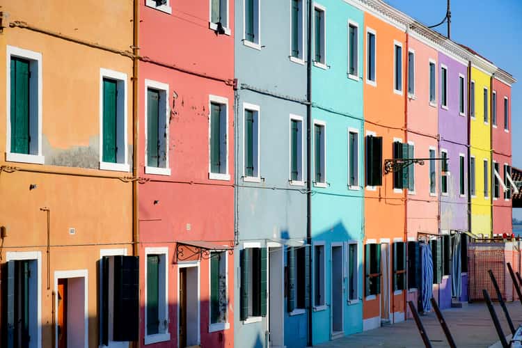 Colourful houses from Burano