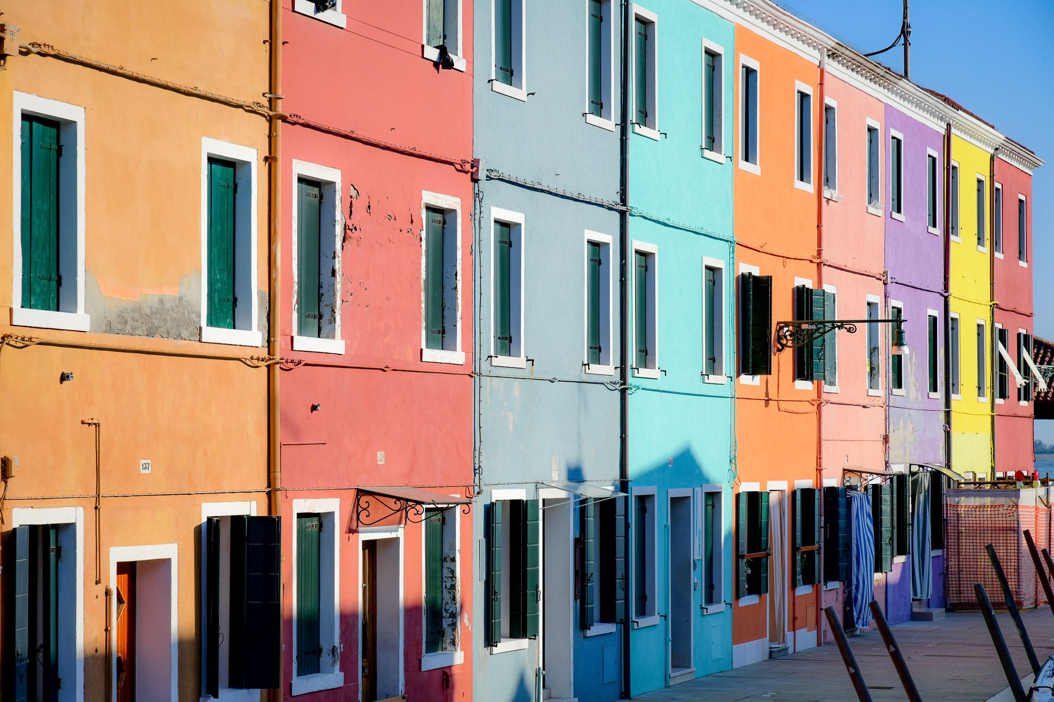 Colourful houses from Burano, Italy