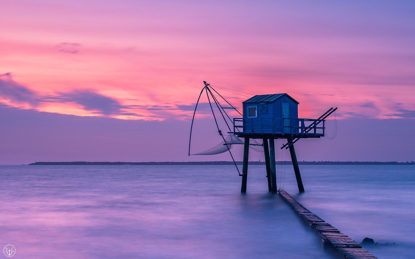 Fishermen's cabins at Saint Michel Chef Chef, France