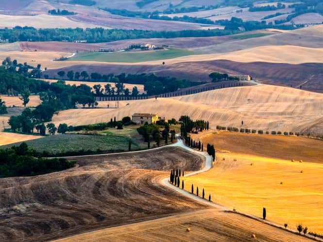 Seldom photographed site in Pienza, Tuscany