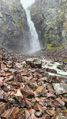 Njupesskär Waterfall, Fulufjället National Park