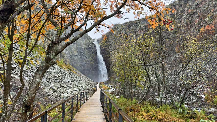 Njupesskär Waterfall, Fulufjället National Park