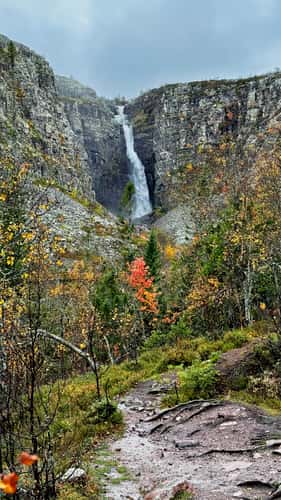 Njupesskär Waterfall, Fulufjället National Park