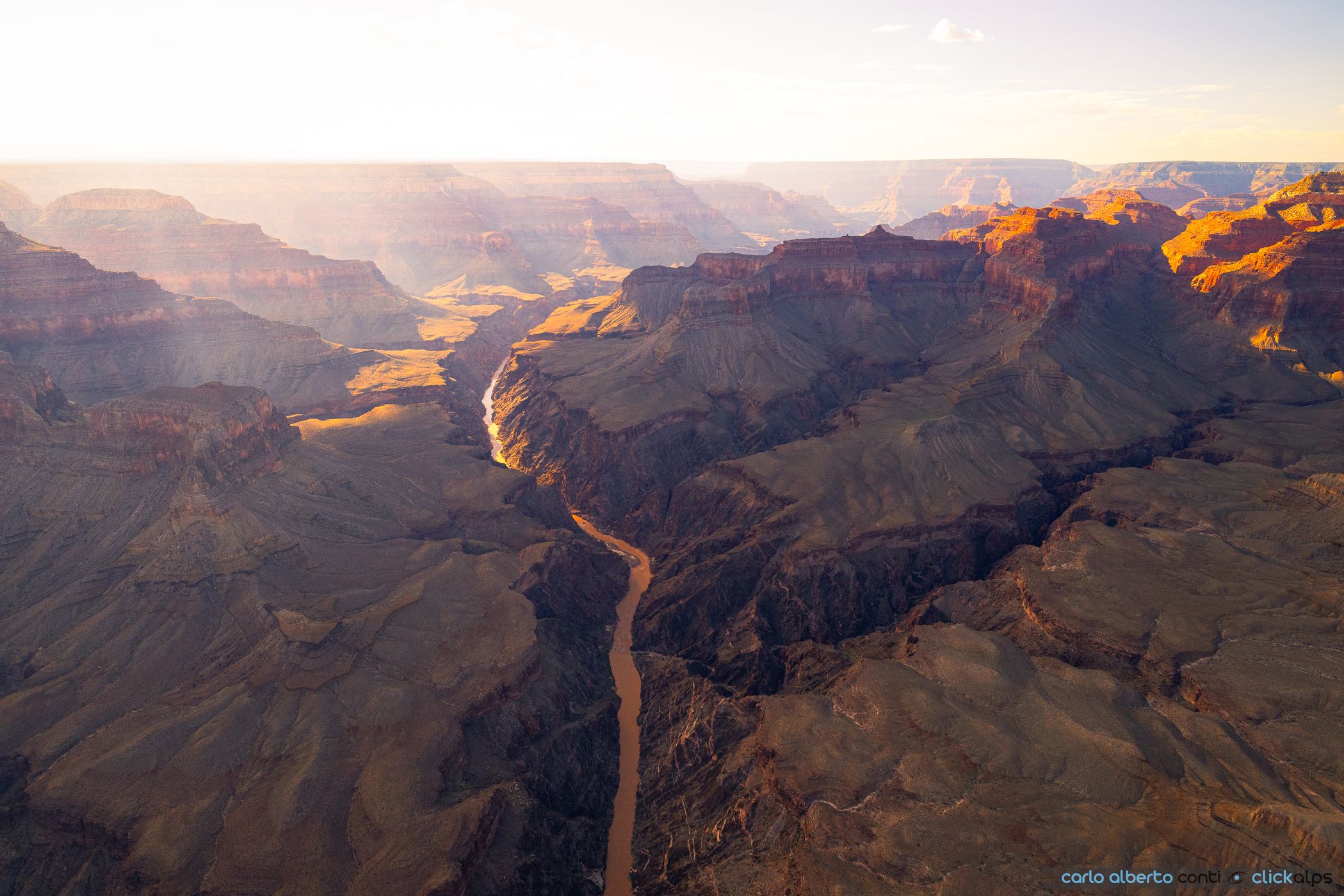 Grand Canyon from Helicopter, USA