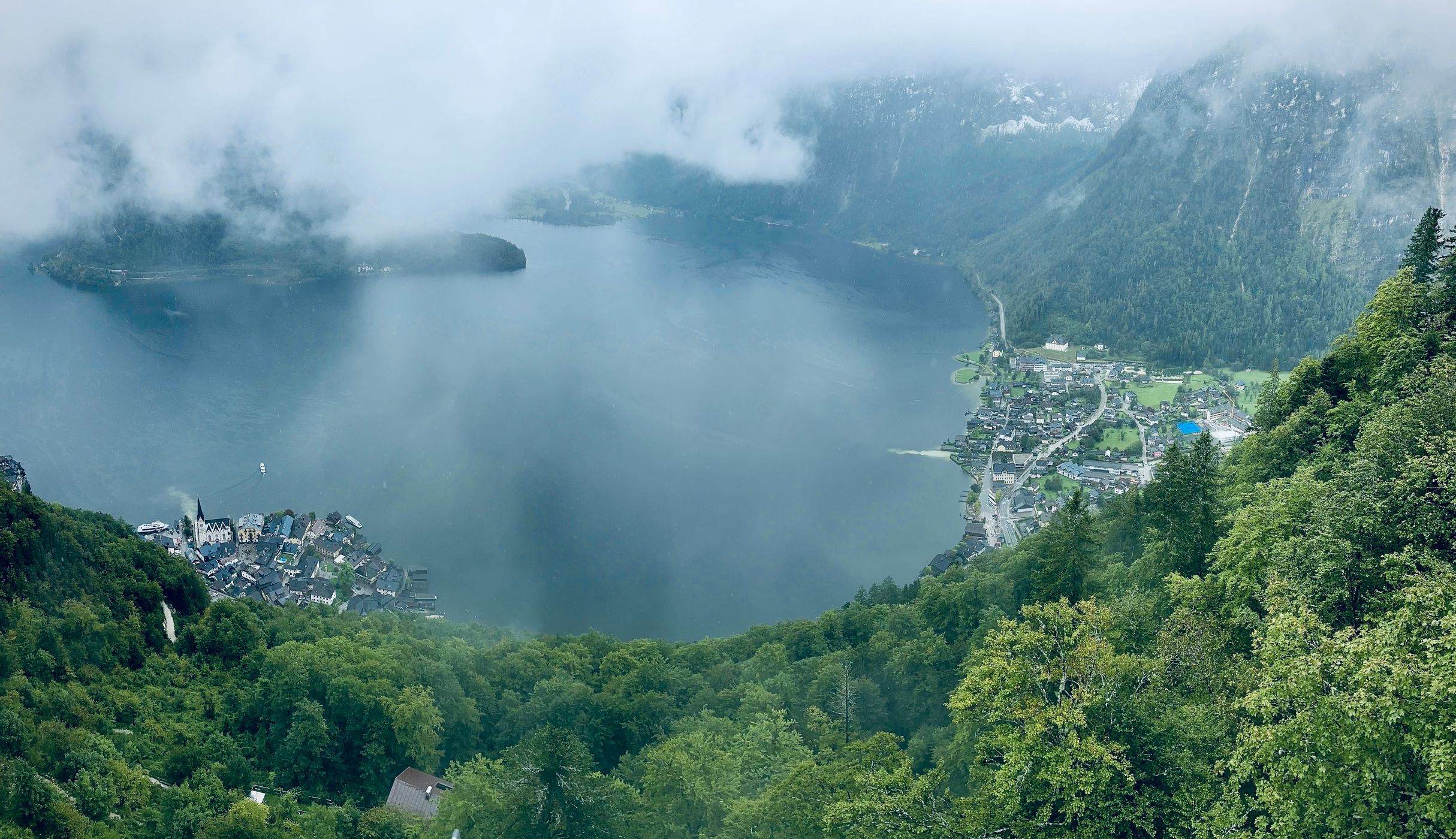 Hallstatt Village View from skywalk view point, Austria