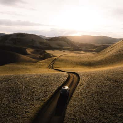 Highland Street, Along Tjarnargigur Crater, Iceland