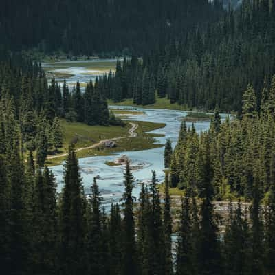 Karakol river near Karakol gorge, Kyrgyz Republic