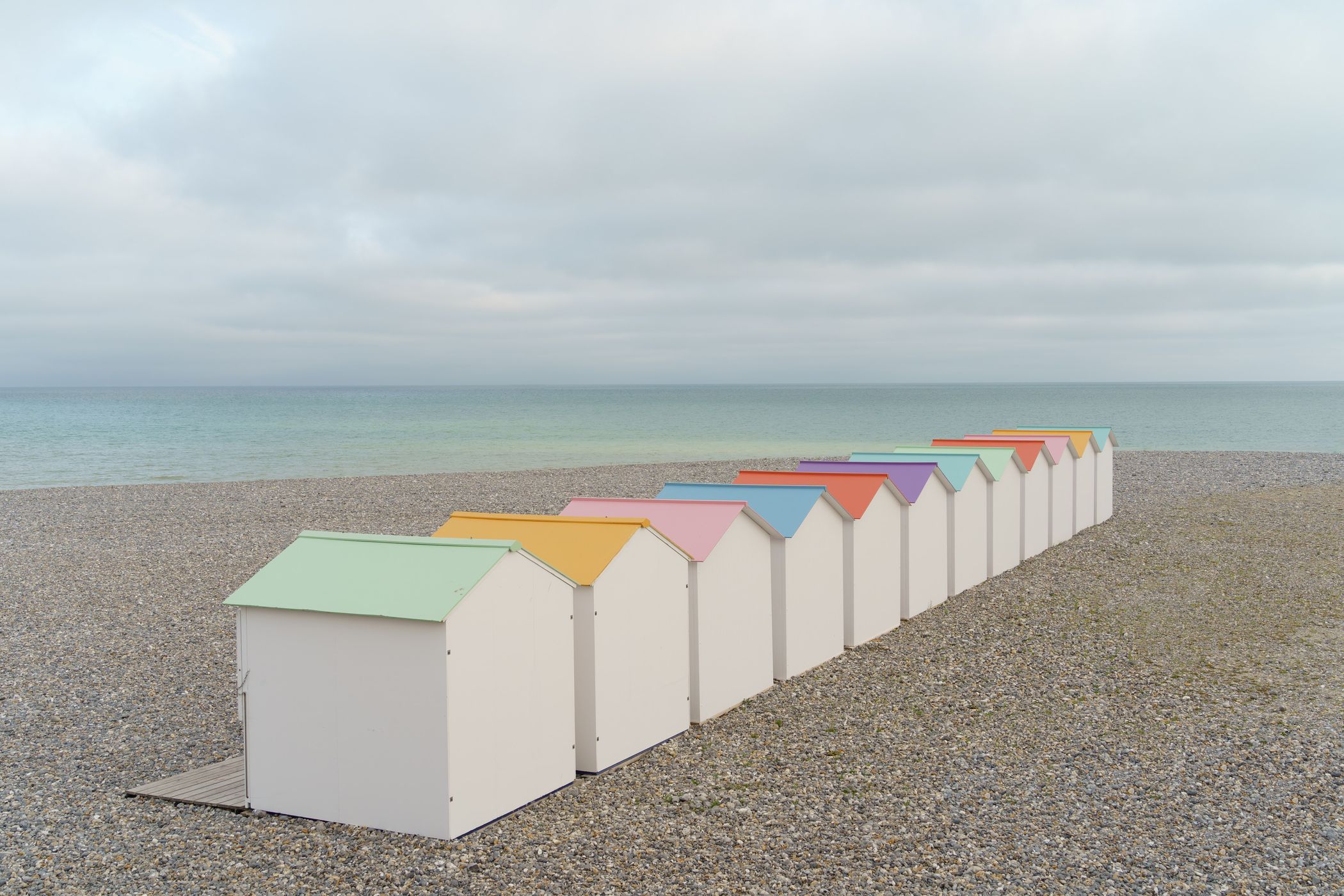 Le Tréport beach (plage), France