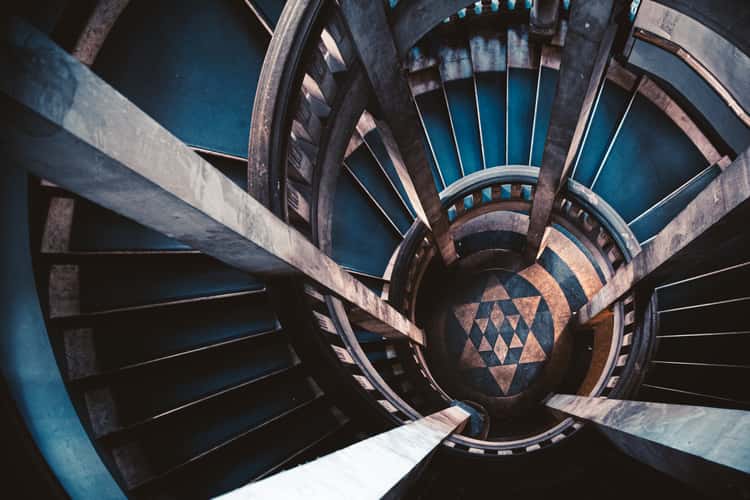 Staircase inside New Town Hall, Hanover