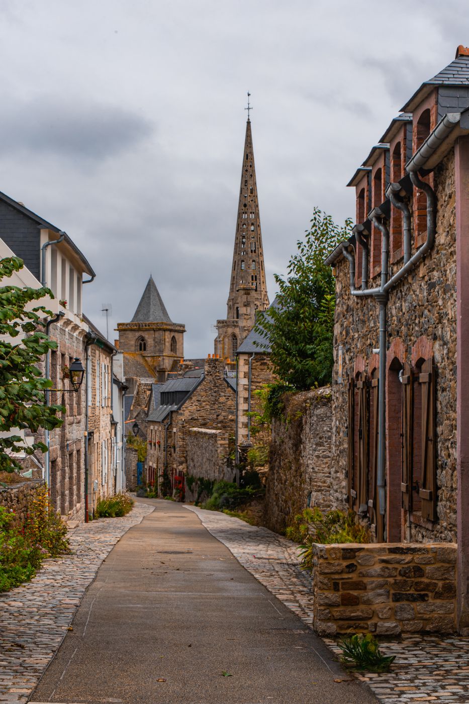 Old town of Tréguier, France