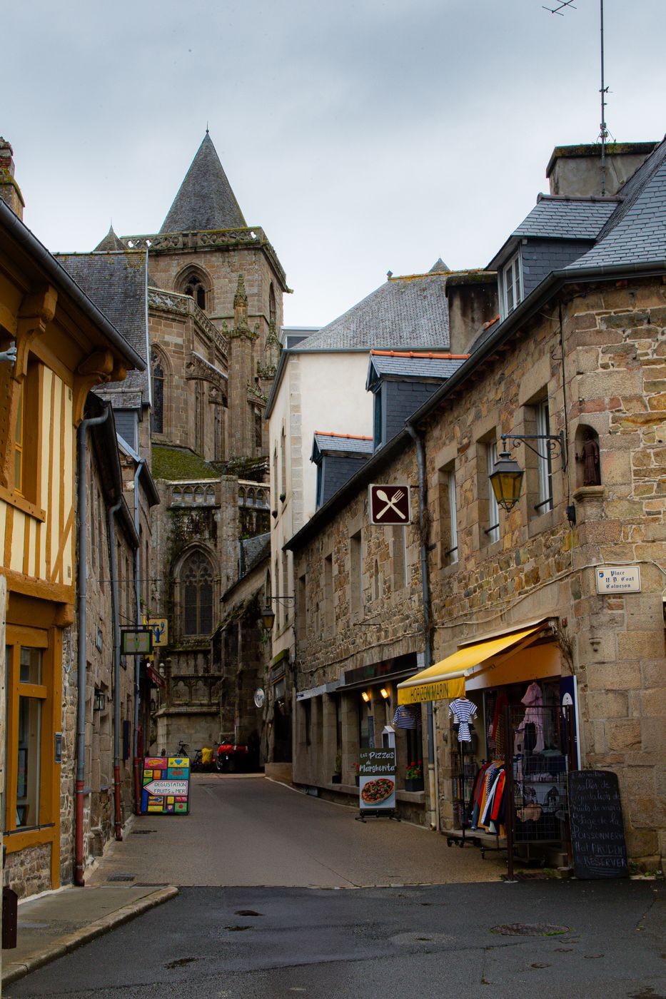 Old town of Tréguier, France