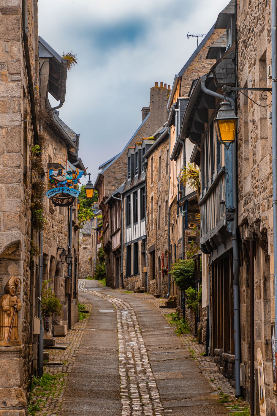 Old town of Tréguier, France