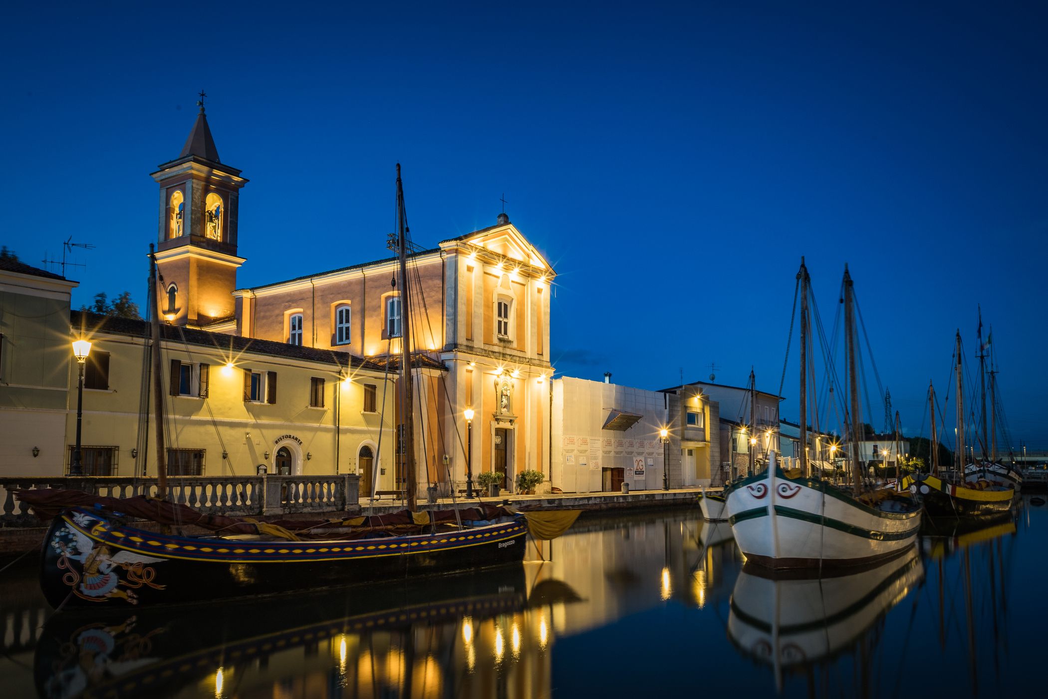 Porto canale Cesenatico, Italy
