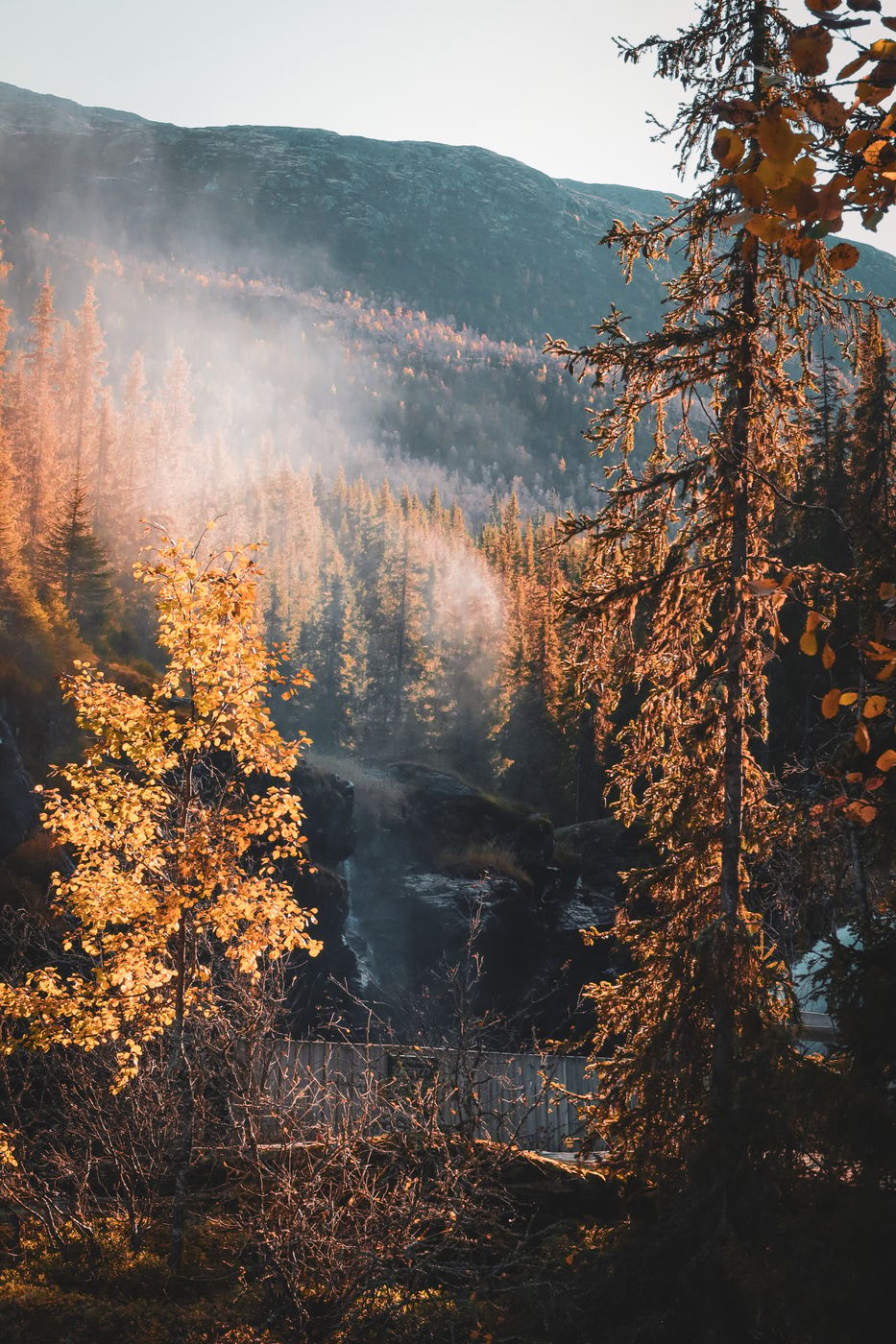 Rjukandefoss waterfall, Norway