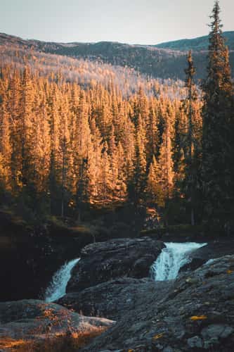 Rjukandefoss waterfall