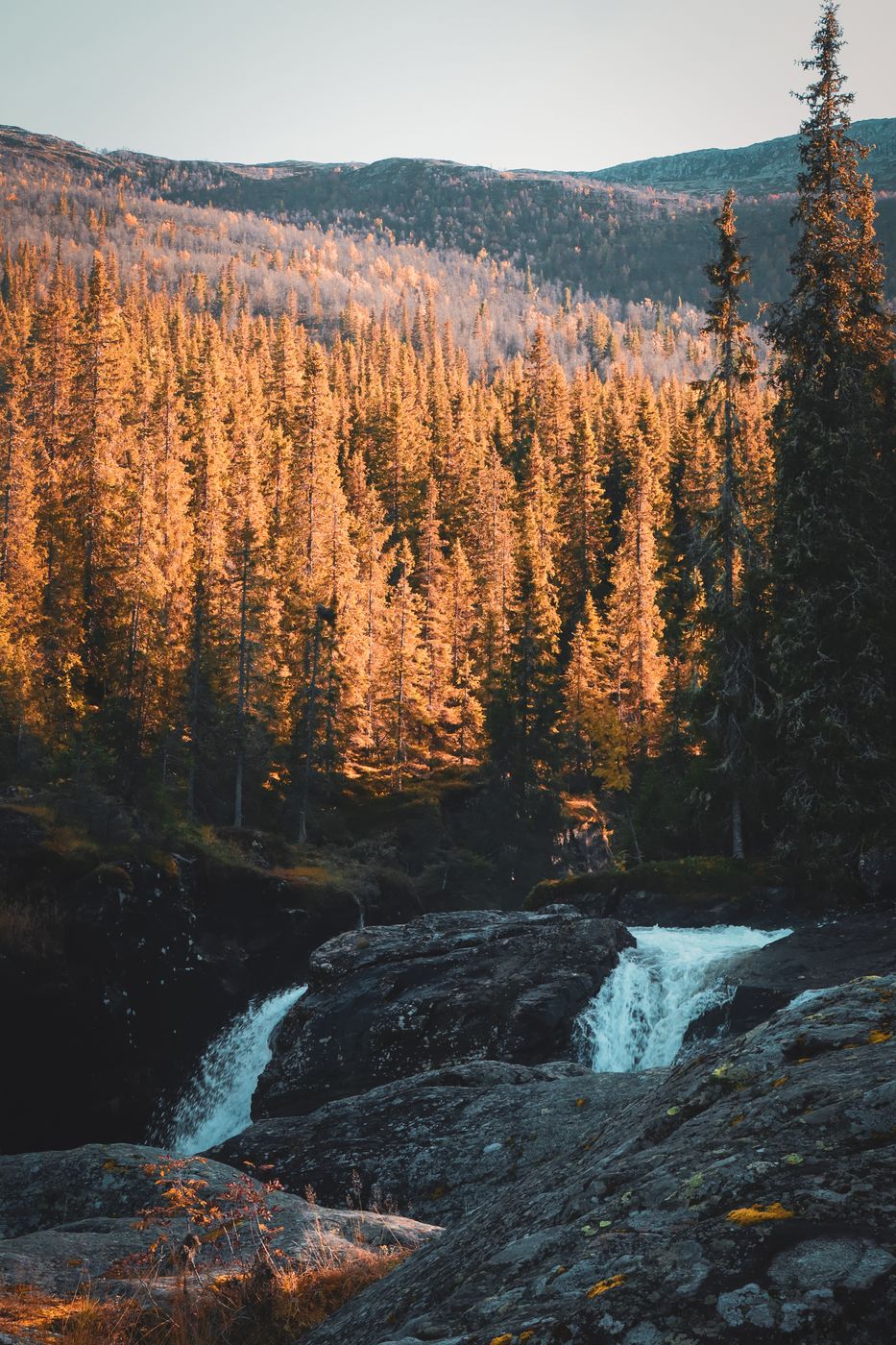 Rjukandefoss waterfall, Norway