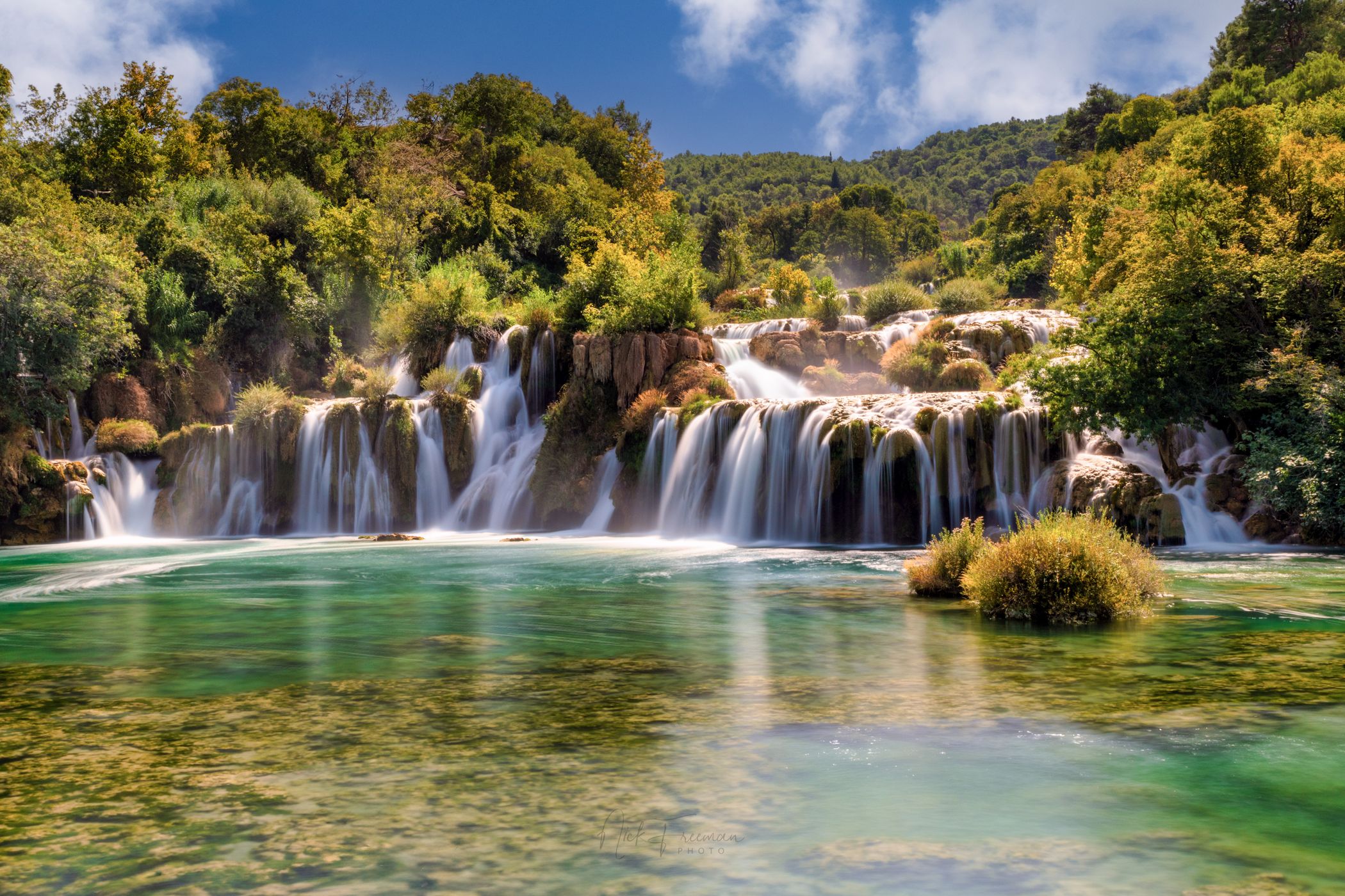 Skradinski Buk, the main waterfalls of Krka National Park, Croatia
