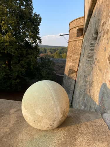 Small entrance bastion to the 'Red Stone' castle.
