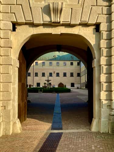 Small entrance bastion to the 'Red Stone' castle.