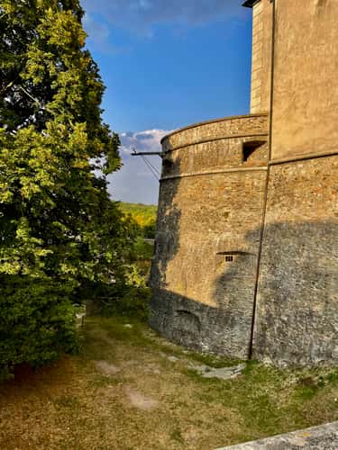 Small entrance bastion to the 'Red Stone' castle.