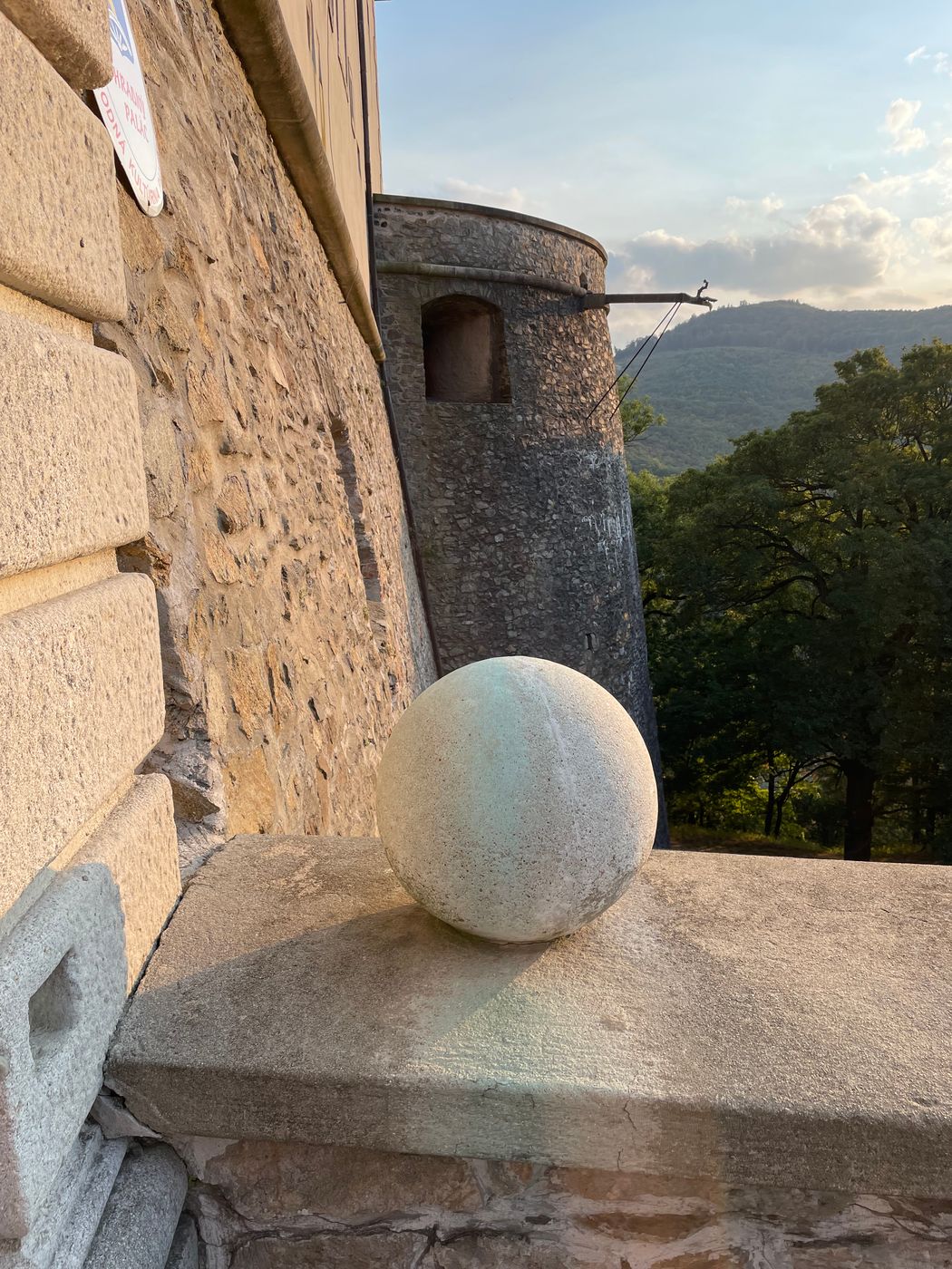 Small entrance bastion to the 'Red Stone' castle., Slovakia (Slovak Republic)