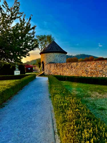 Small entrance bastion to the 'Red Stone' castle.