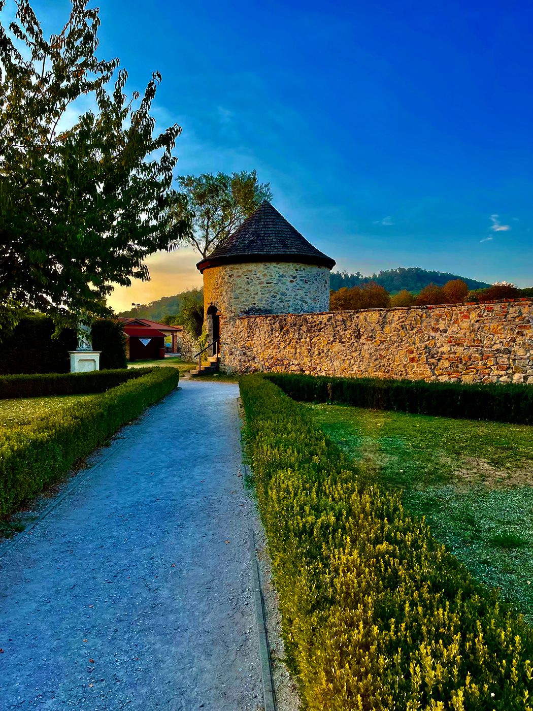 Small entrance bastion to the 'Red Stone' castle., Slovakia (Slovak Republic)