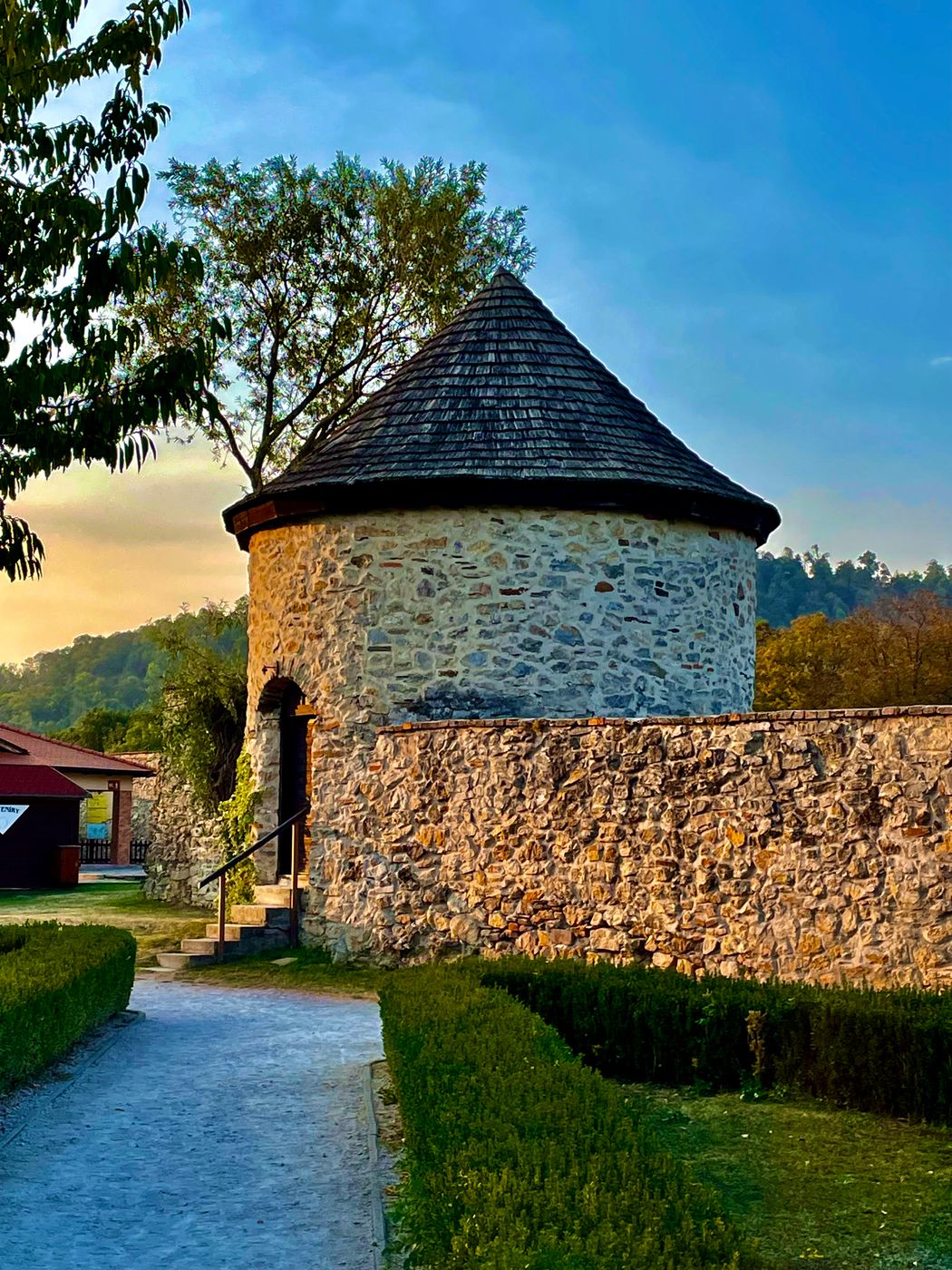Small entrance bastion to the 'Red Stone' castle., Slovakia (Slovak Republic)