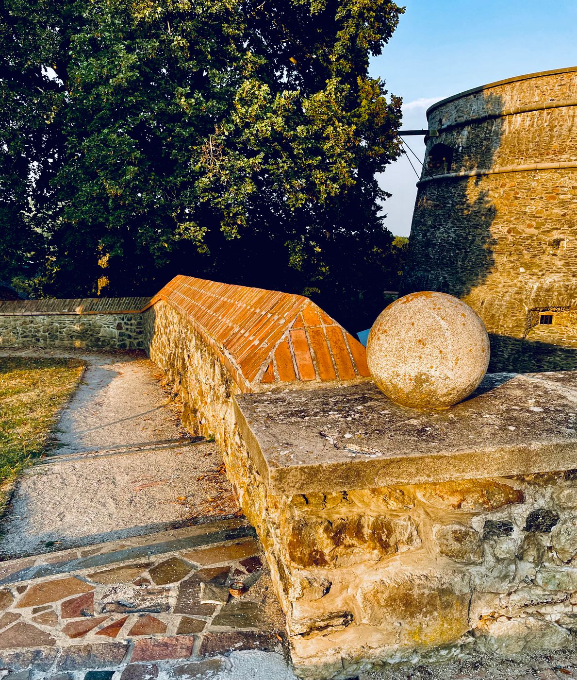 Small entrance bastion to the 'Red Stone' castle., Slovakia (Slovak Republic)