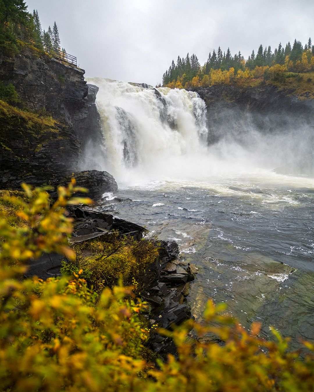 Tännforsen Waterfall, Sweden