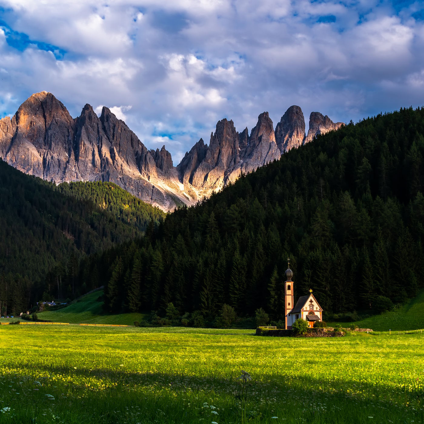 The Church of St. Johann in Ranui, Italy