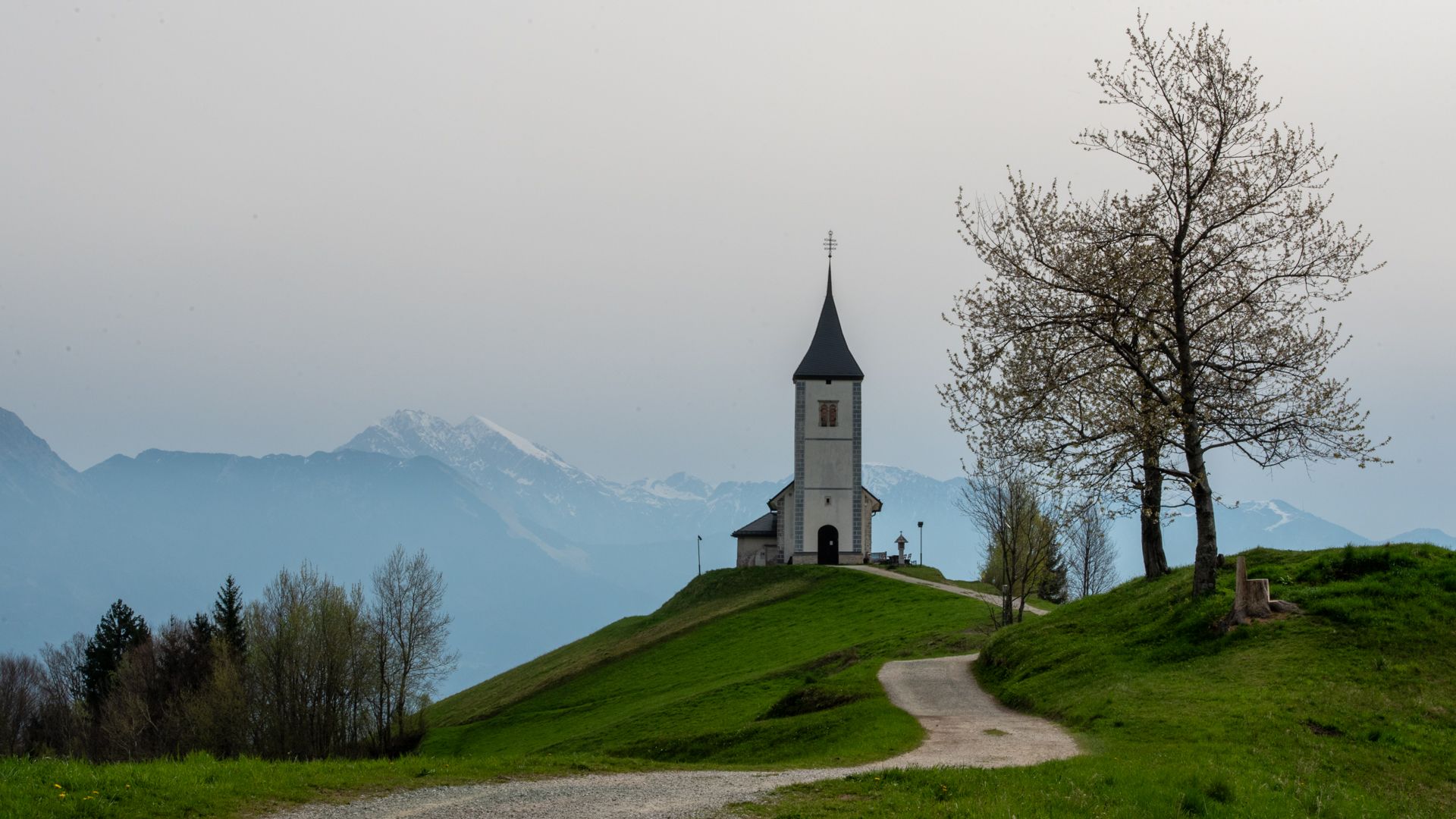 The Church of St. Primoz, Jamnik, Slovenia