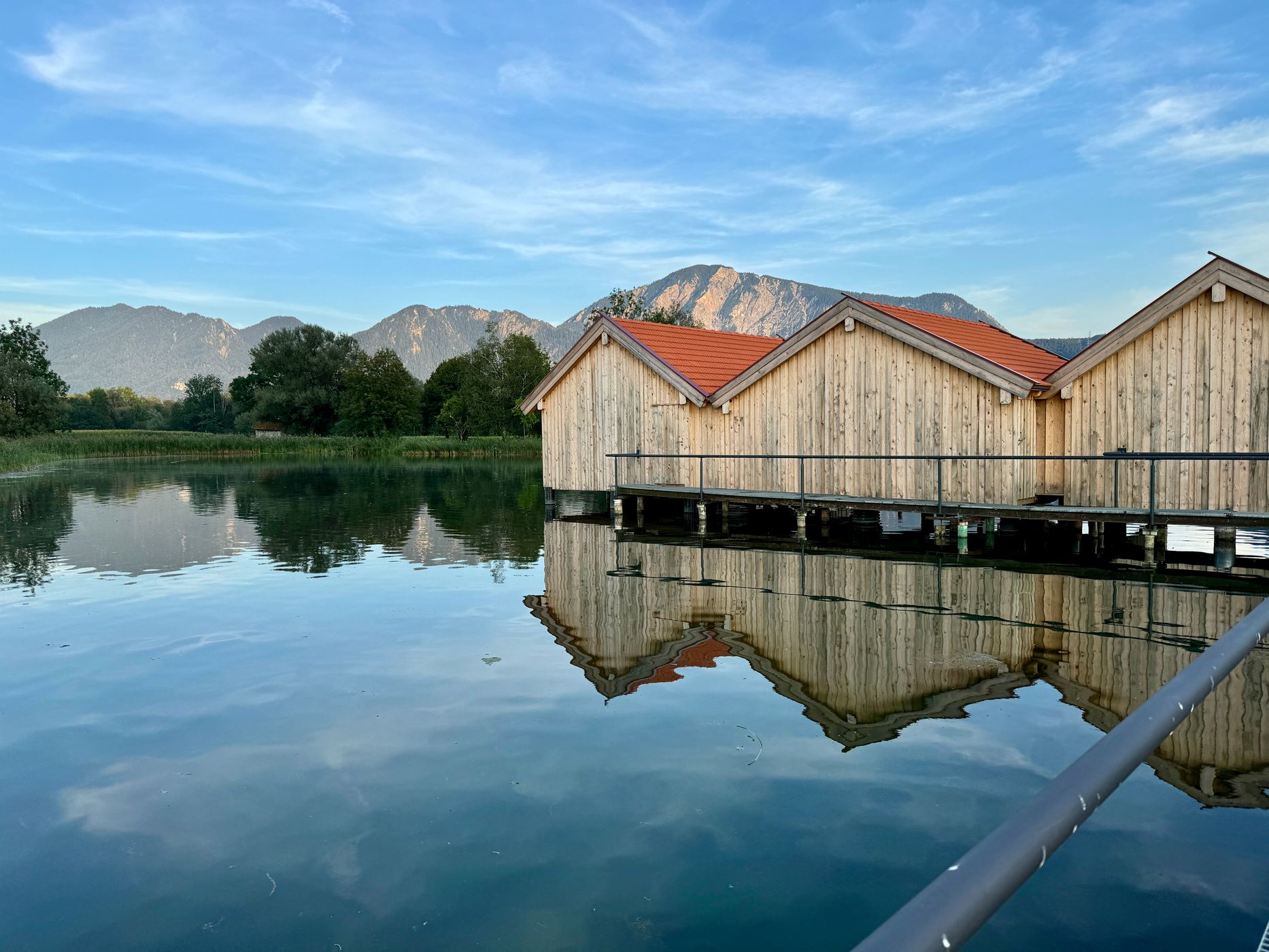 The three cabins at Kochelsee, Germany