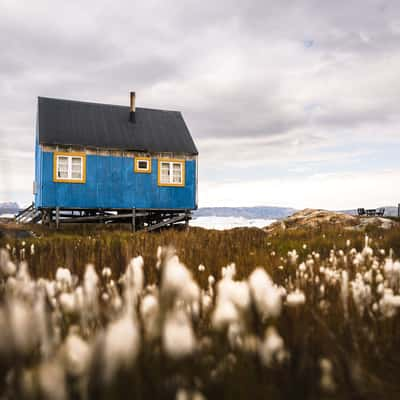 Tiilerilaaq, Houses near Fjord, Greenland