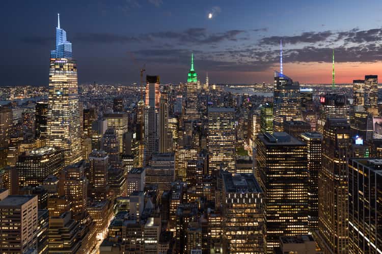View from “Top of the Rock“, New York City