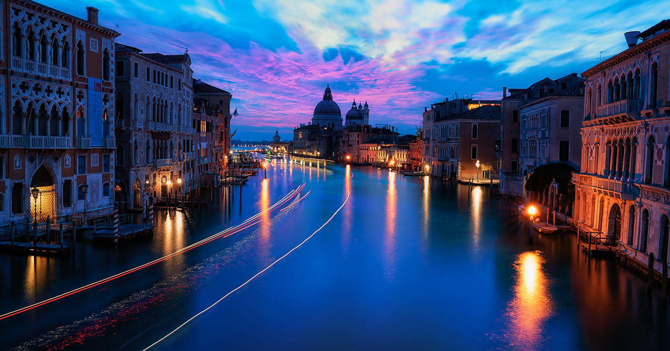 View from Ponte dell'Accademia, Venice, Italy