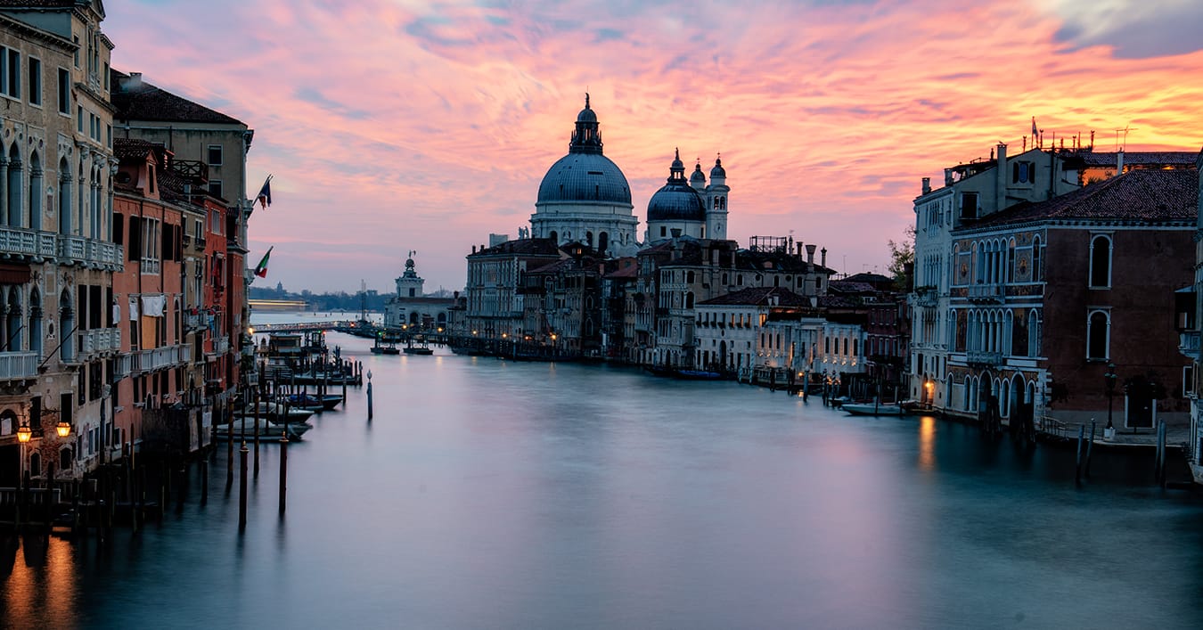 View from Ponte dell'Accademia, Venice, Italy