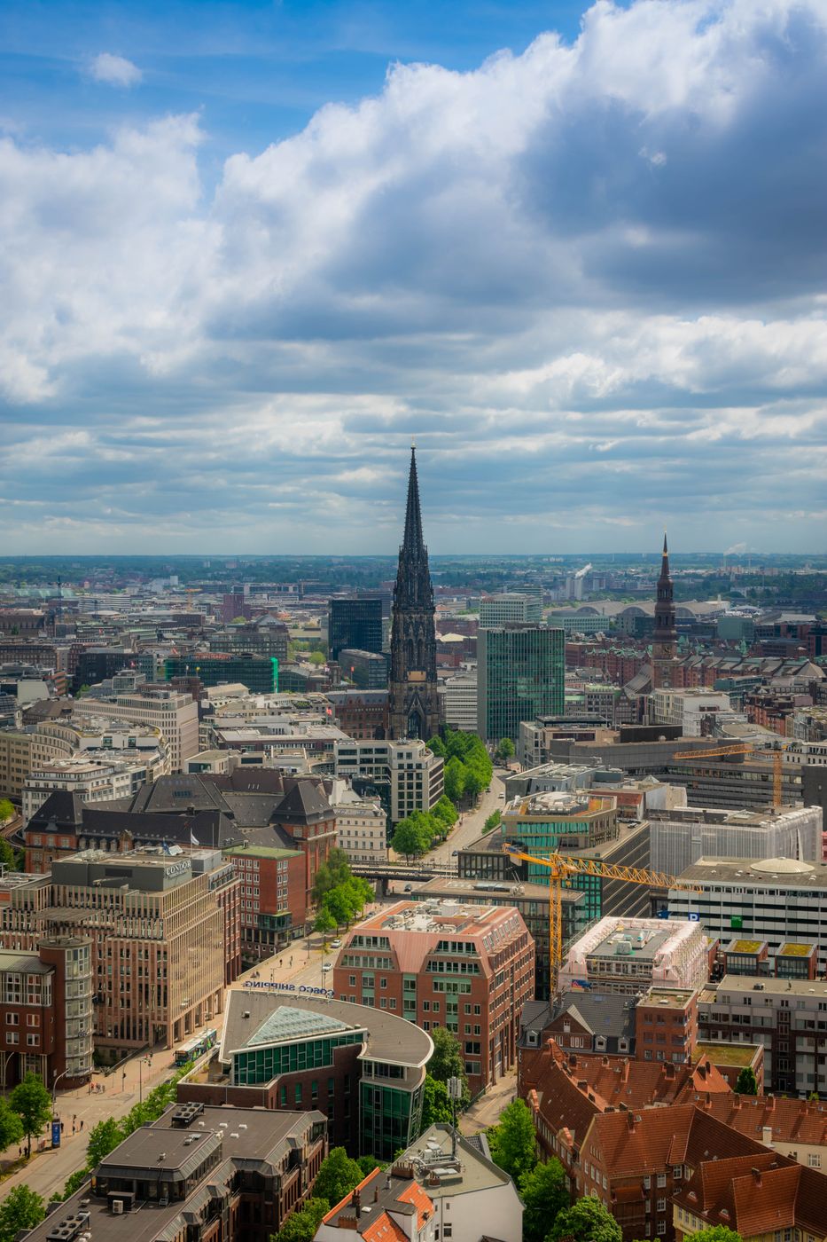 View from Saint Michael´s Church, Hamburg, Germany