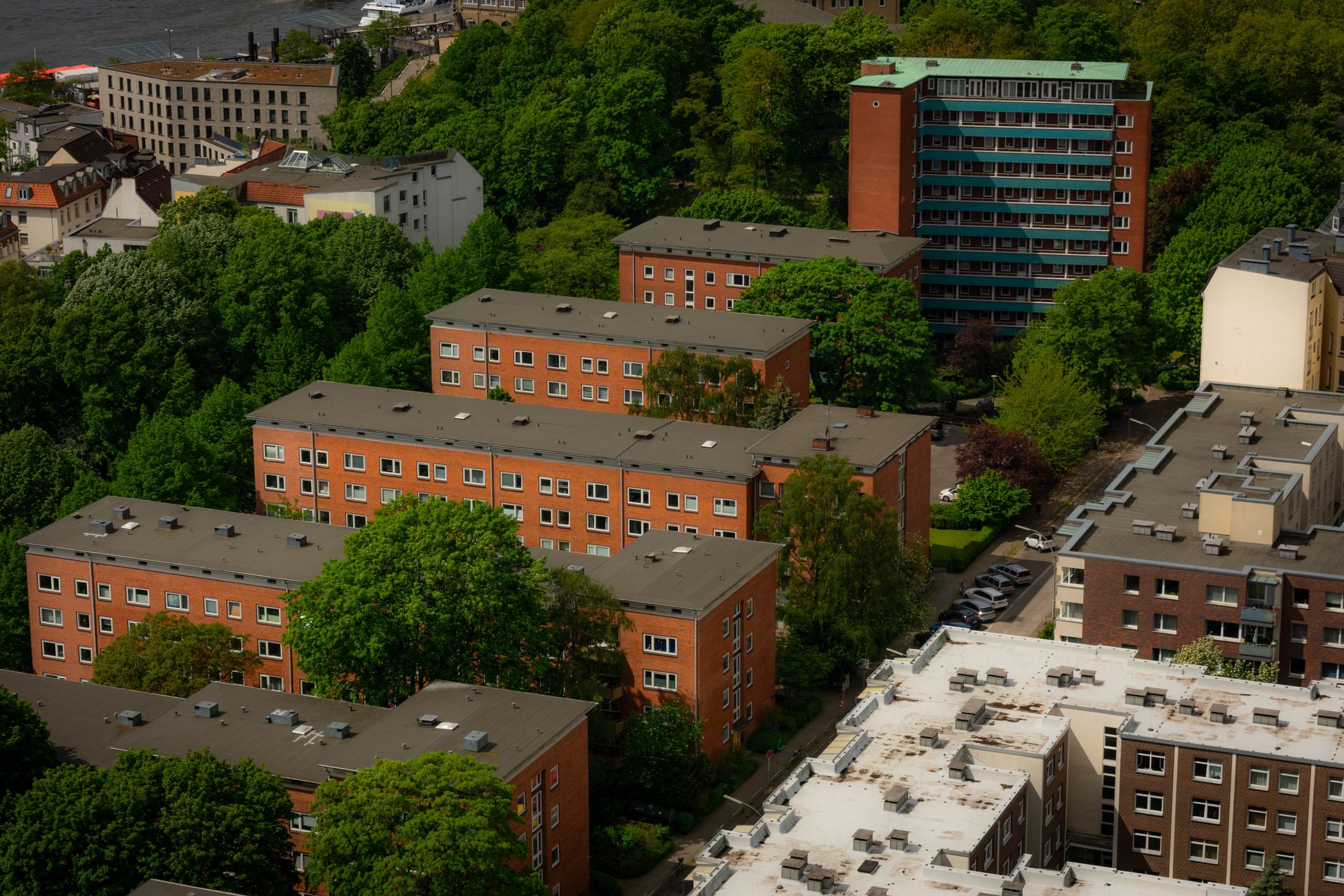 View from Saint Michael´s Church, Hamburg, Germany