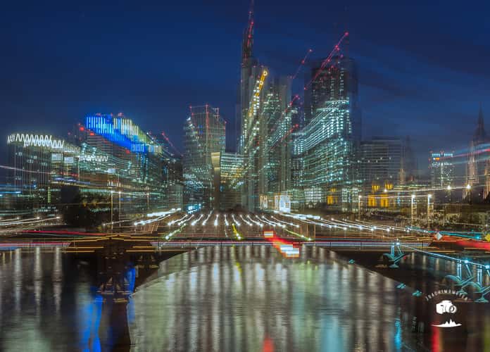 View from the Flößerbrücke, Frankfurt am Main