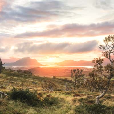 View over Vestvågøya, Lofoten, Norway