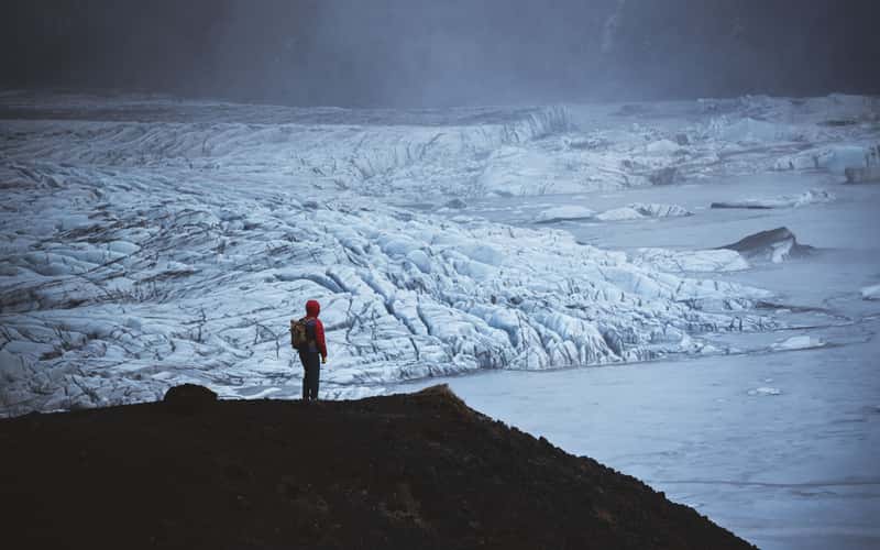 Viewpoint on Skaftafell Glacier