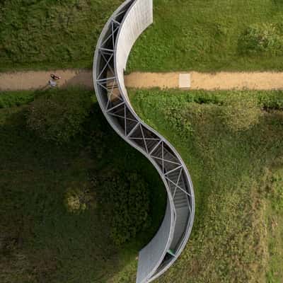 Vredesmonument Groenpool Gentbrugge (Drone), Belgium