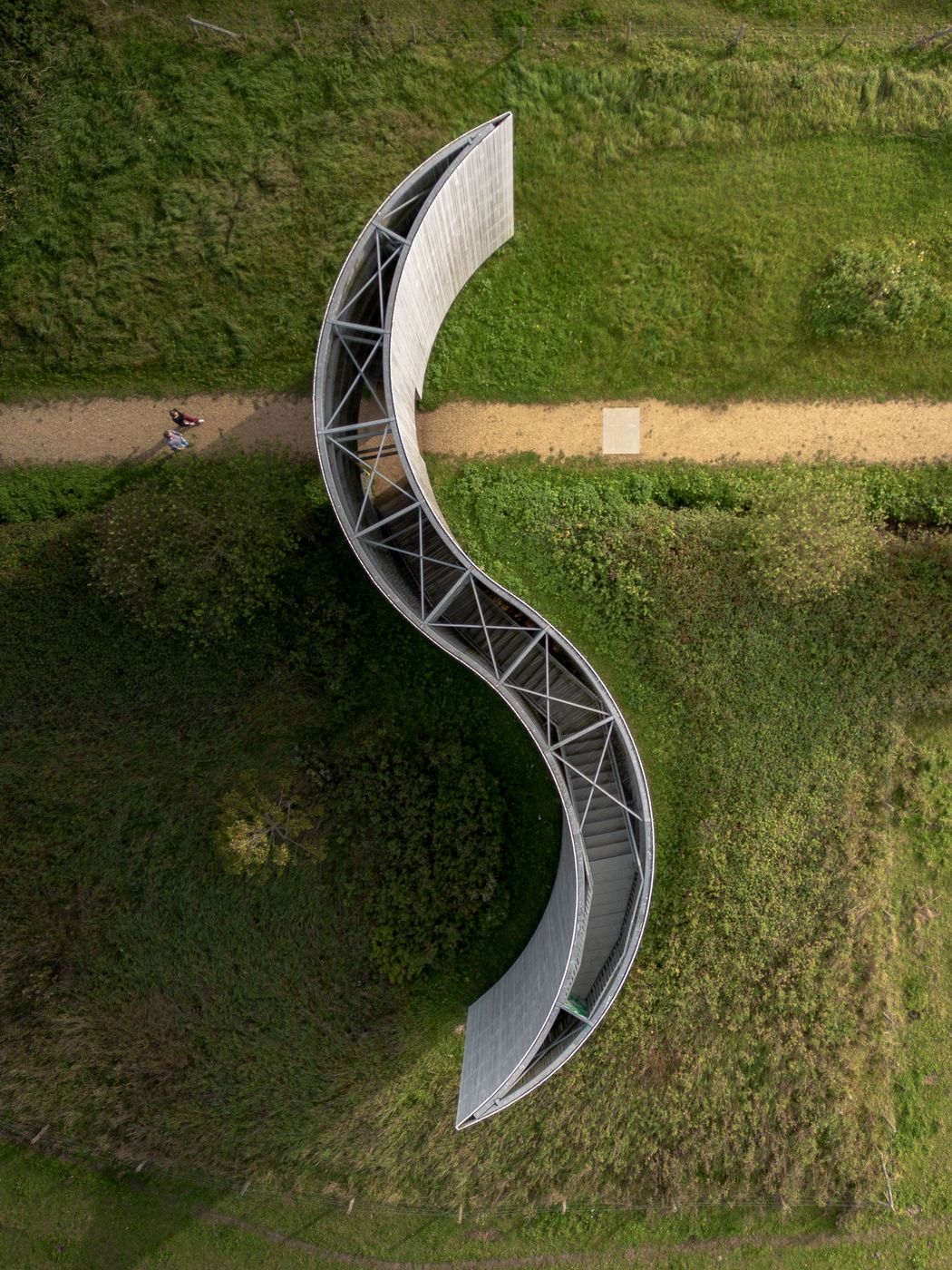 Vredesmonument Groenpool Gentbrugge (Drone), Belgium